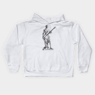 Greek Guitarist Aesthetic Statue Kids Hoodie